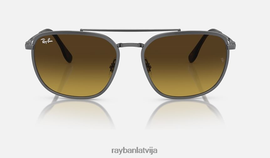 rb3708 pulēts gunmetāls/brūns F0L86X300 vīriešiem Ray-Ban saulesbrilles