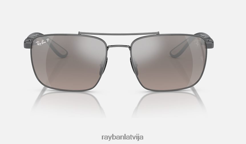 rb3715m scuderia ferrari kolekcija pulēts gunmetāls/sudrabs F0L86X1550 vīriešiem Ray-Ban saulesbrilles