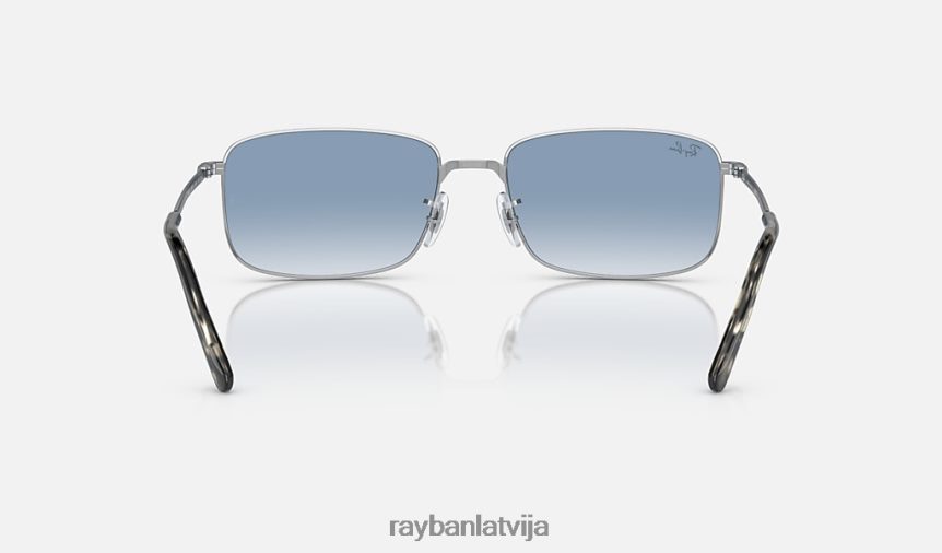 rb3717 pulēts sudrabs/zils F0L86X194 vīriešiem Ray-Ban saulesbrilles