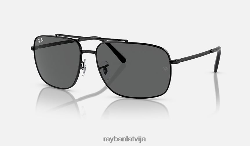 rb3796 pulēta melna/tumši pelēka F0L86X157 vīriešiem Ray-Ban saulesbrilles
