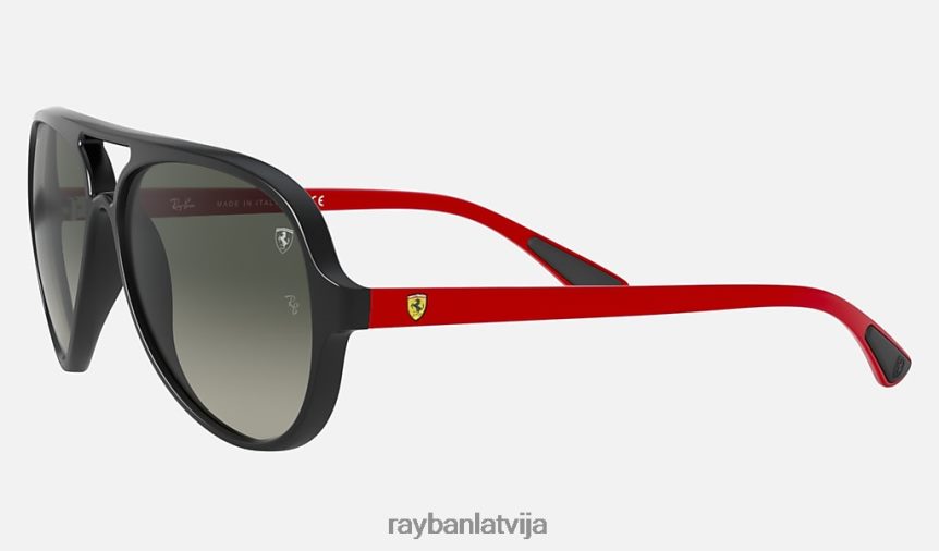 rb4125m scuderia ferrari kolekcija pulēta melna/pelēka F0L86X770 vīriešiem Ray-Ban saulesbrilles