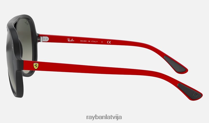 rb4125m scuderia ferrari kolekcija pulēta melna/pelēka F0L86X770 vīriešiem Ray-Ban saulesbrilles