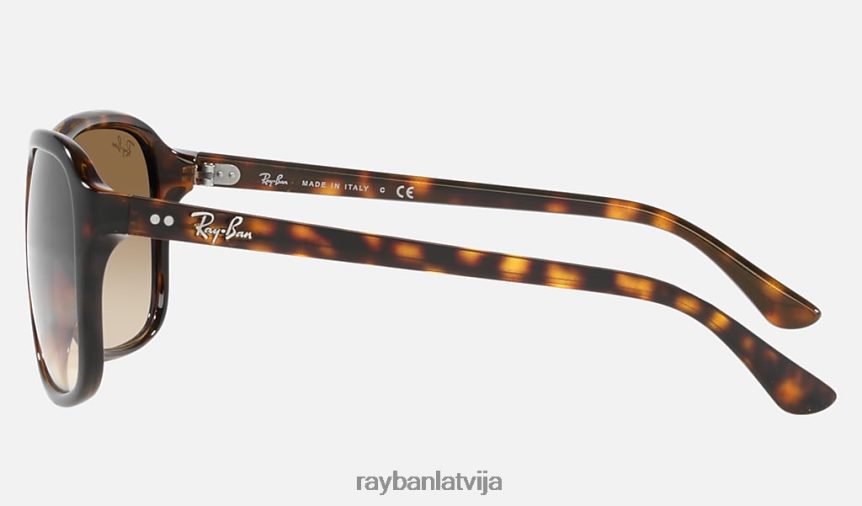 rb4128 pulēta gaiša havana/brūna F0L86X1534 vīriešiem Ray-Ban saulesbrilles