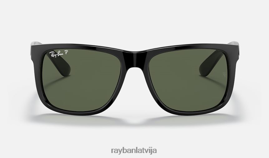 rb4165 Džastins Mikijs d20 pulēta melna/tumši zaļa F0L86X596 vīriešiem Ray-Ban saulesbrilles