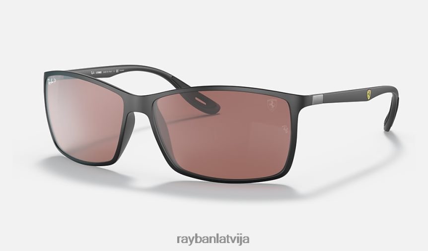 rb4179m scuderia ferrari kolekcija matēts melns/violets/sudrabs F0L86X1047 vīriešiem Ray-Ban saulesbrilles