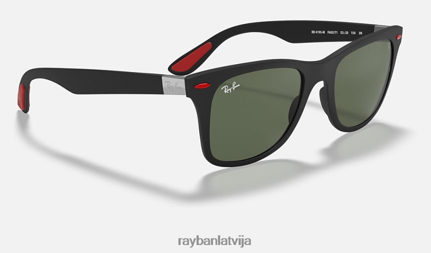 rb4195m scuderia ferrari kolekcija matēts melns/zaļš F0L86X1077 vīriešiem Ray-Ban saulesbrilles