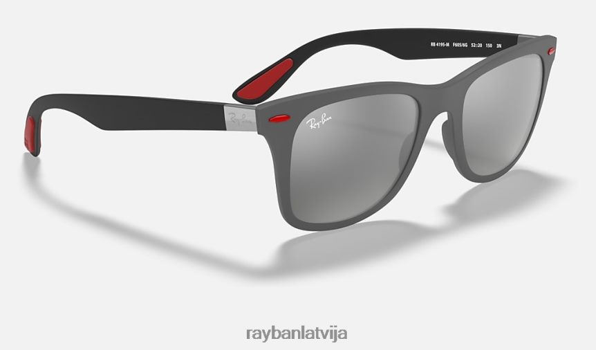 rb4195m scuderia ferrari kolekcija matēts pelēks/pelēks F0L86X1078 vīriešiem Ray-Ban saulesbrilles