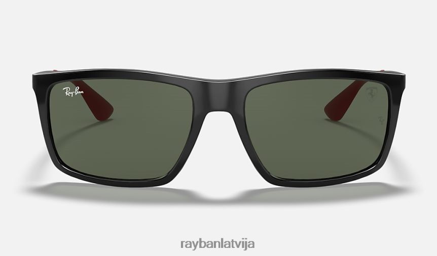 rb4228m scuderia ferrari kolekcija pulēta melna/zaļa F0L86X1069 vīriešiem Ray-Ban saulesbrilles