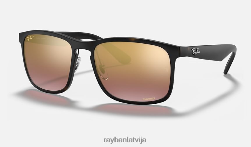 rb4264 krāsa matēts havana/violeta F0L86X665 vīriešiem Ray-Ban saulesbrilles