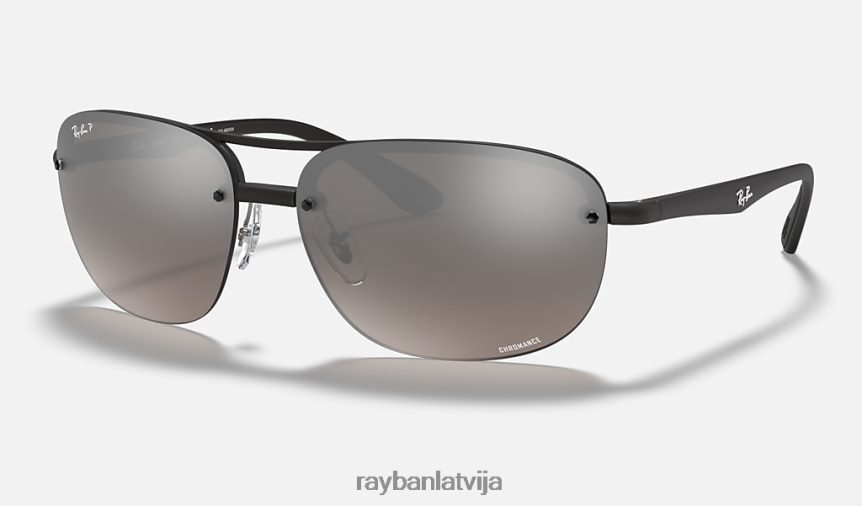 rb4275 kanālu krāsa matēts melns/sudrabs F0L86X1065 vīriešiem Ray-Ban saulesbrilles