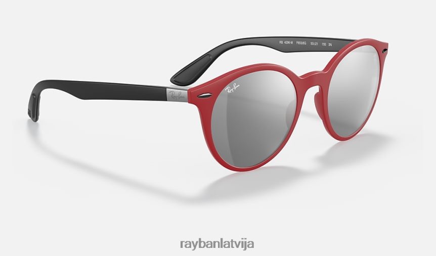 rb4296m scuderia ferrari kolekcija matēts sarkans/pelēks F0L86X1139 vīriešiem Ray-Ban saulesbrilles