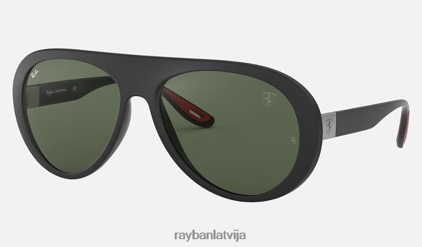 rb4310m scuderia ferrari kolekcija matēts melns/zaļš F0L86X1020 vīriešiem Ray-Ban saulesbrilles