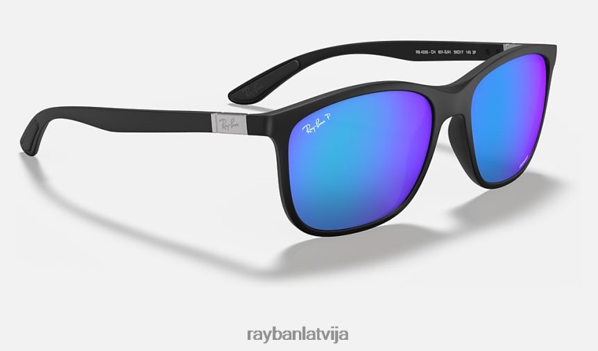 rb4330 ch hromance matēts melns/zils F0L86X855 vīriešiem Ray-Ban saulesbrilles