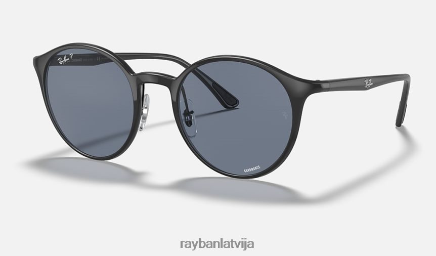 rb4336 kanālu krāsa pulēts melns/zils F0L86X1030 vīriešiem Ray-Ban saulesbrilles