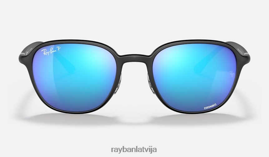 rb4341 kanālu krāsa matēts melns/zils F0L86X1276 vīriešiem Ray-Ban saulesbrilles