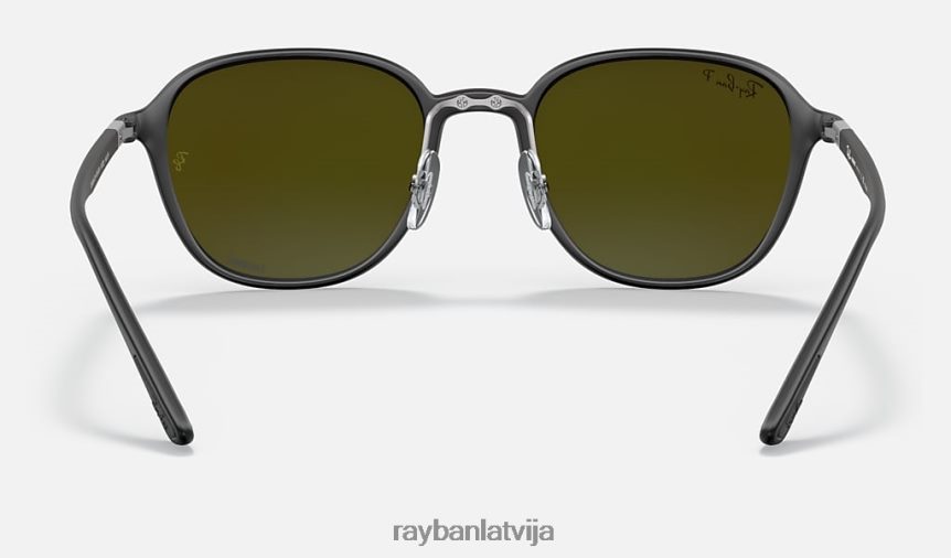 rb4341 kanālu krāsa matēts melns/zils F0L86X1276 vīriešiem Ray-Ban saulesbrilles