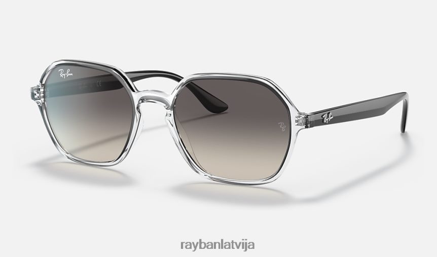 rb4361 pulēta caurspīdīga/pelēka F0L86X1313 vīriešiem Ray-Ban saulesbrilles