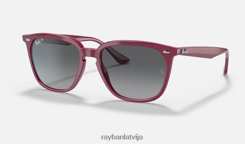 rb4362 pulēta bordo/pelēka F0L86X1304 vīriešiem Ray-Ban saulesbrilles