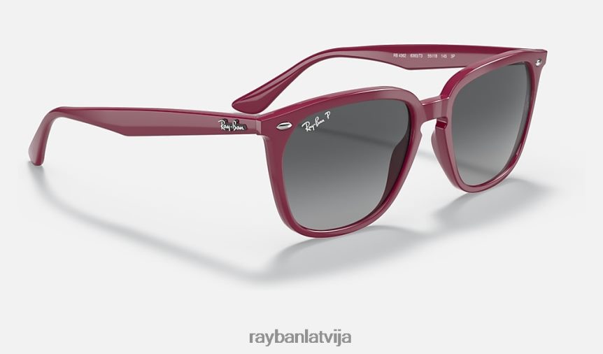 rb4362 pulēta bordo/pelēka F0L86X1304 vīriešiem Ray-Ban saulesbrilles