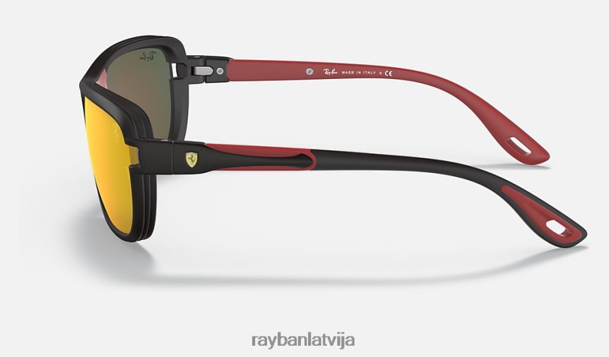 rb4365m scuderia ferrari kolekcija matēts melns/sarkans F0L86X1209 vīriešiem Ray-Ban saulesbrilles