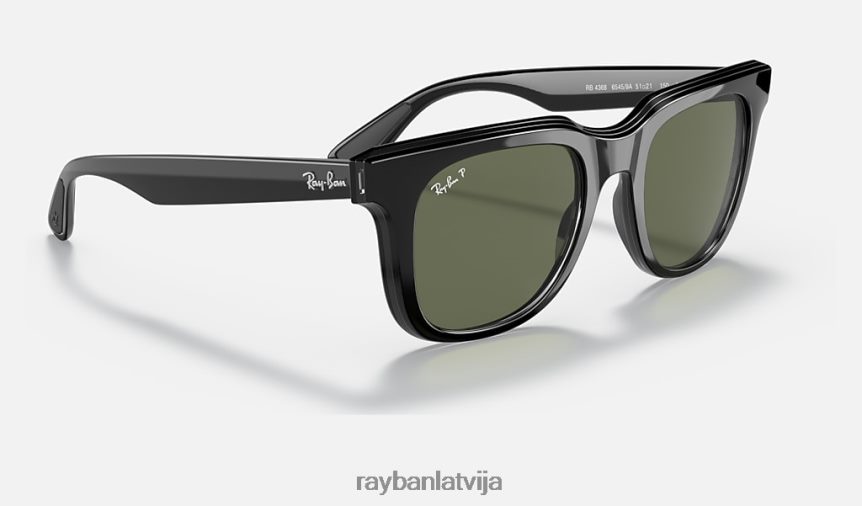 rb4368 pulēta melna/zaļa F0L86X1345 vīriešiem Ray-Ban saulesbrilles