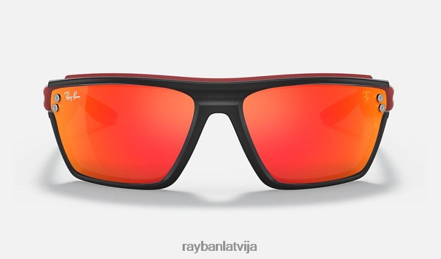 rb4370m scuderia ferrari kolekcija matēts melns/sarkans F0L86X1369 vīriešiem Ray-Ban saulesbrilles
