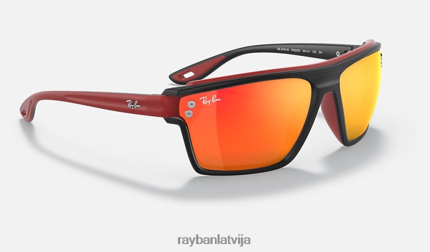 rb4370m scuderia ferrari kolekcija matēts melns/sarkans F0L86X1369 vīriešiem Ray-Ban saulesbrilles