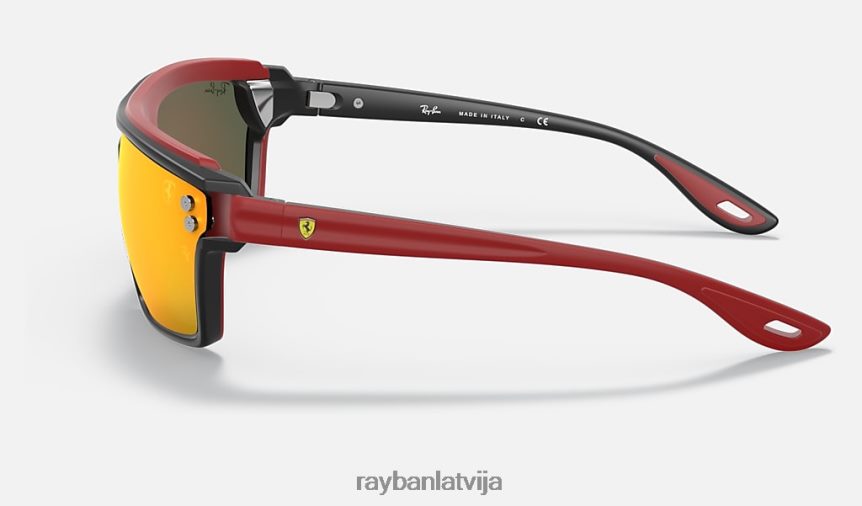 rb4370m scuderia ferrari kolekcija matēts melns/sarkans F0L86X1369 vīriešiem Ray-Ban saulesbrilles