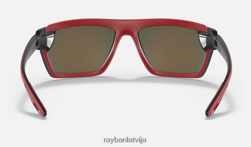 rb4370m scuderia ferrari kolekcija matēts melns/sarkans F0L86X1369 vīriešiem Ray-Ban saulesbrilles