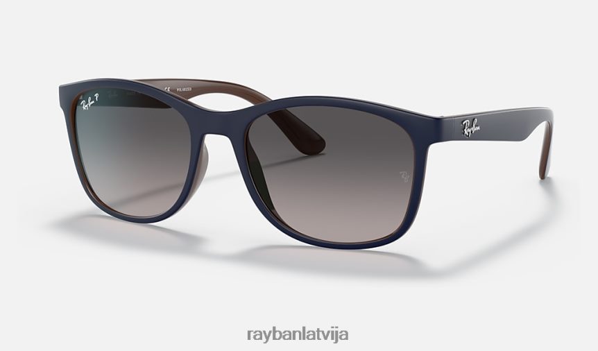 rb4374 matēts zils uz brūna/pelēka F0L86X1436 vīriešiem Ray-Ban saulesbrilles