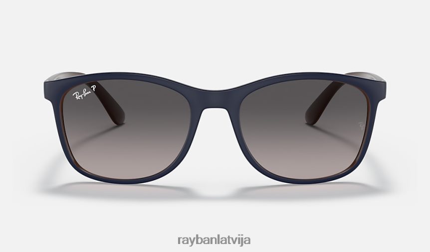 rb4374 matēts zils uz brūna/pelēka F0L86X1436 vīriešiem Ray-Ban saulesbrilles