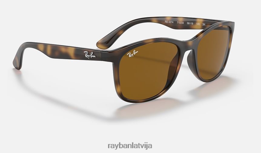 rb4374 pulēta havana/brūns F0L86X1438 vīriešiem Ray-Ban saulesbrilles
