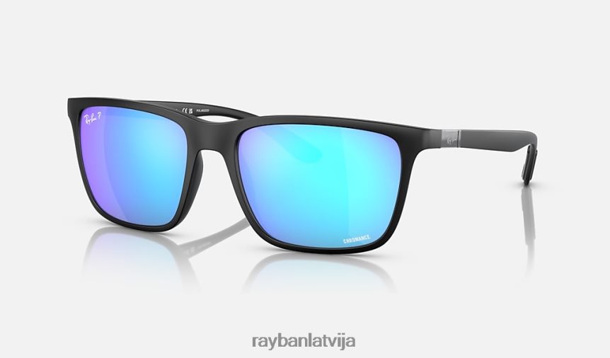rb4385 matēts melns/zaļš/zils F0L86X575 vīriešiem Ray-Ban saulesbrilles