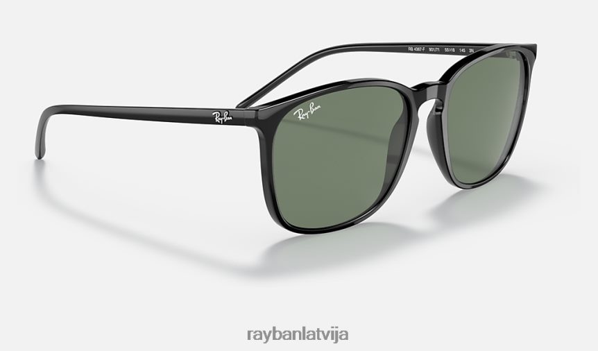 rb4387 pulēta melna/zaļa F0L86X727 vīriešiem Ray-Ban saulesbrilles