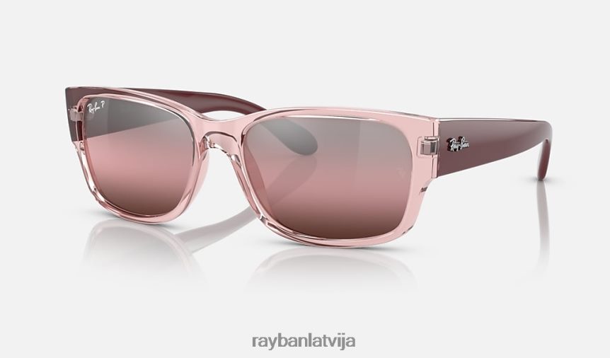 rb4388 pulēta caurspīdīga rozā/sarkana F0L86X369 vīriešiem Ray-Ban saulesbrilles