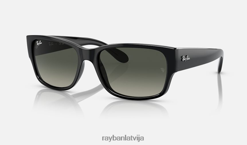 rb4388 pulēta melna/pelēka F0L86X367 vīriešiem Ray-Ban saulesbrilles