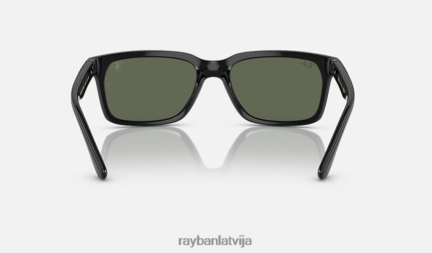 rb4393m scuderia ferrari kolekcija pulēta melna/zaļa F0L86X489 vīriešiem Ray-Ban saulesbrilles
