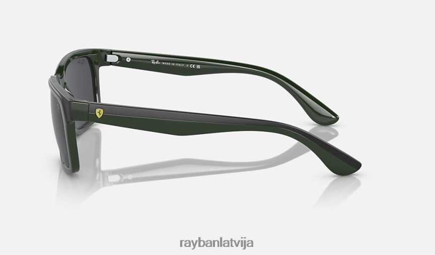rb4393m scuderia ferrari kolekcija pulēta zaļa uz melna/pelēka F0L86X492 vīriešiem Ray-Ban saulesbrilles