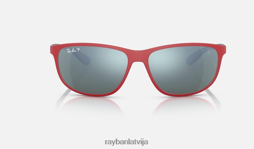 rb4394m scuderia ferrari kolekcija matēts sarkans/zaļš/sudrabs F0L86X1508 vīriešiem Ray-Ban saulesbrilles