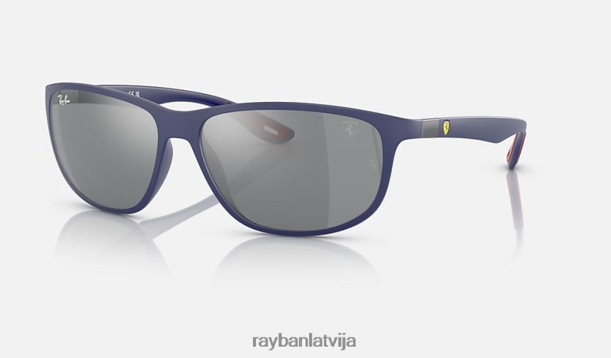 rb4394m scuderia ferrari kolekcija matēts zils/pelēks F0L86X1506 vīriešiem Ray-Ban saulesbrilles
