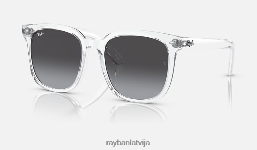 rb4401d pulēta caurspīdīga/pelēka F0L86X538 vīriešiem Ray-Ban saulesbrilles