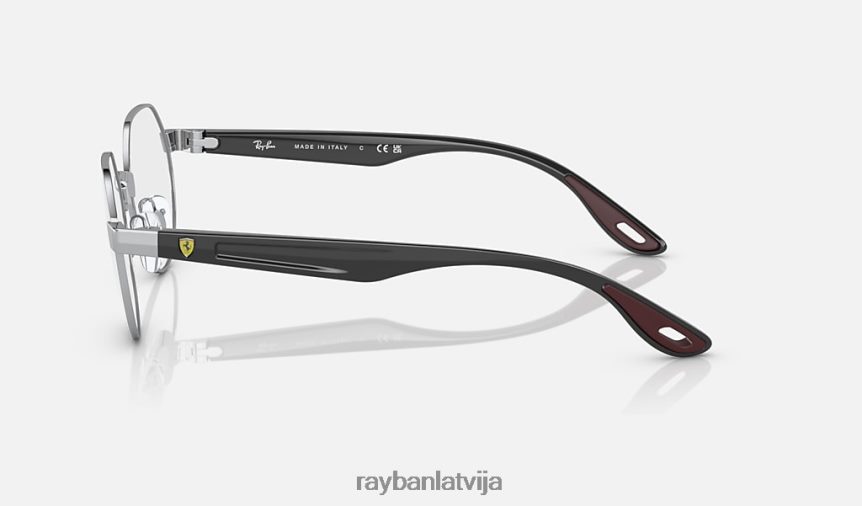 rb6492m optikas scuderia ferrari kolekcija pulēts sudrabs F0L86X2207 vīriešiem Ray-Ban saulesbrilles