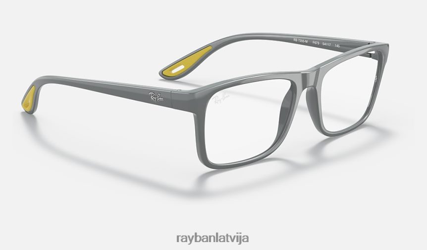 rb7205m scuderia ferrari kolekcija pulēta pelēka F0L86X2101 vīriešiem Ray-Ban saulesbrilles