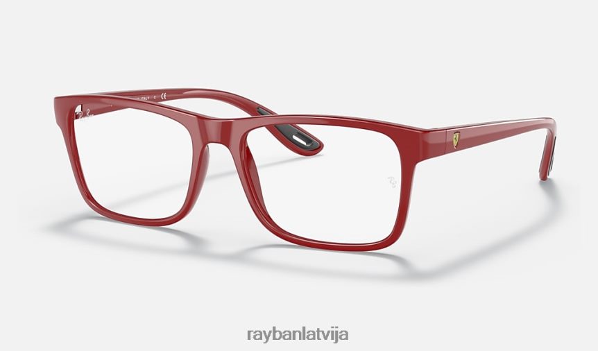 rb7205m scuderia ferrari kolekcija pulēta sarkana F0L86X2103 vīriešiem Ray-Ban saulesbrilles