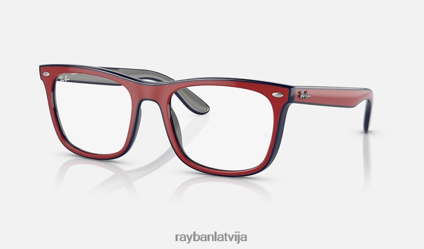 rb7209 optika pulēts sarkans zils pelēks F0L86X1745 vīriešiem Ray-Ban saulesbrilles