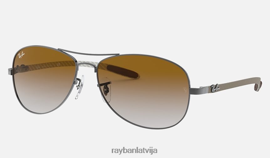 rb8301 pulēts gunmetāls/gaiši brūns F0L86X1011 vīriešiem Ray-Ban saulesbrilles
