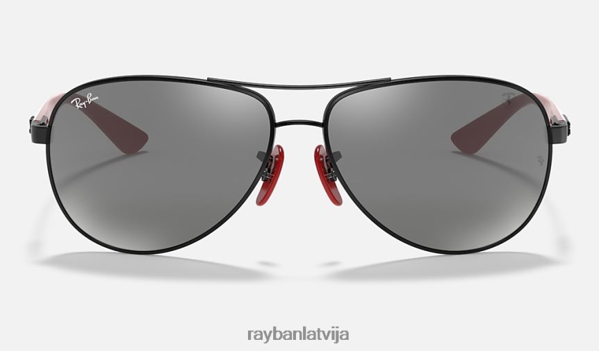 rb8313m scuderia ferrari kolekcija pulēta melna/pelēka F0L86X959 vīriešiem Ray-Ban saulesbrilles