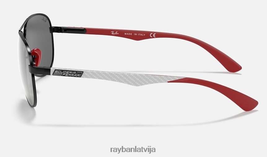 rb8313m scuderia ferrari kolekcija pulēta melna/pelēka F0L86X959 vīriešiem Ray-Ban saulesbrilles