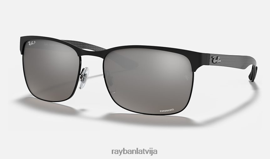 rb8319 kanālu krāsa matēts melns/sudrabs F0L86X992 vīriešiem Ray-Ban saulesbrilles