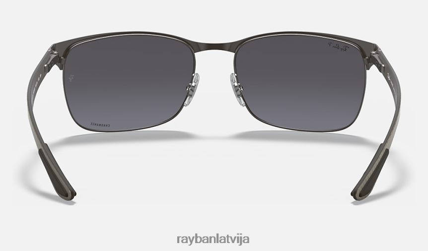 rb8319 kanālu krāsa pulēts gunmetāls/zils F0L86X991 vīriešiem Ray-Ban saulesbrilles